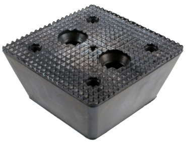 Preview: Busching 100579 Gummi Trapezblock uni H100xB150xL150mm