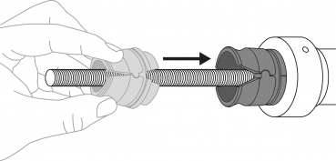 Preview: Gedore Automotive Klann KL-0039-2120 Zugspindel M20 mit Schnellspannmutter