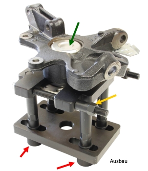 SSW 114100 Radlagerwerkzeug MB Sprinter / VW Crafter ab Bj. 2006 komplett K 301-300