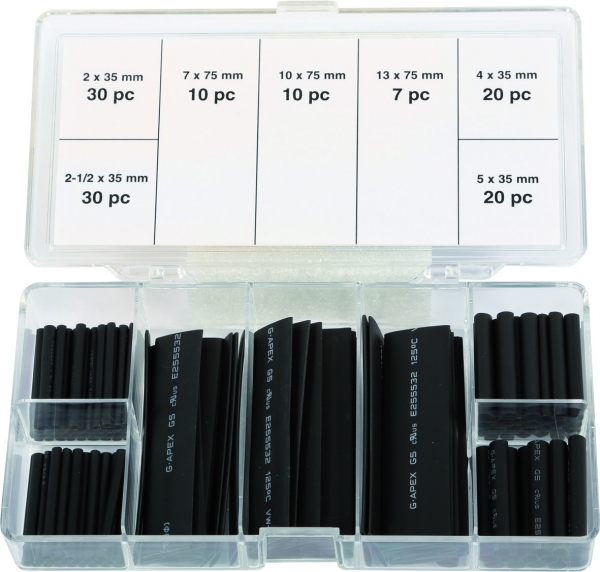 Kunzer 7SSS127 Schrumpfschlauch-Satz, 127-tlg.