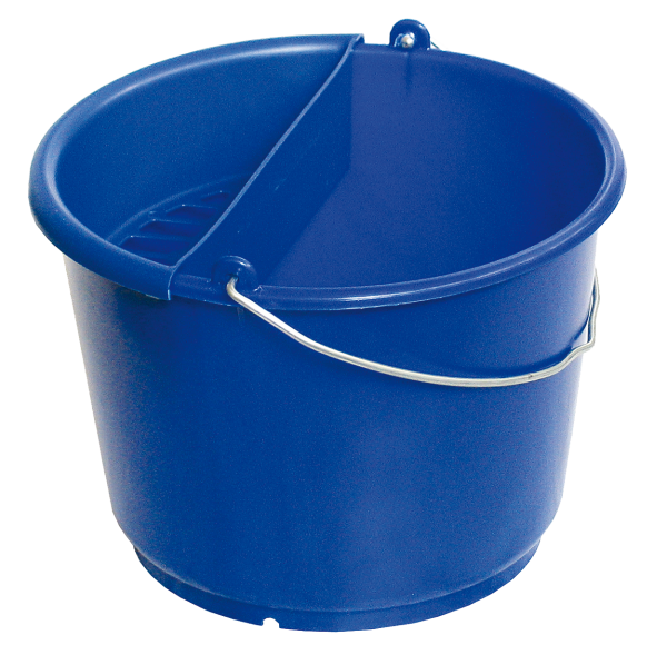 Busching 100204 Kundendiensteimer, ultramarinblau mit Schwammeinsatz
