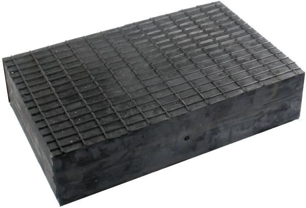 Busching 100382 Gummiblock universal 50 H50xB140xL220mm